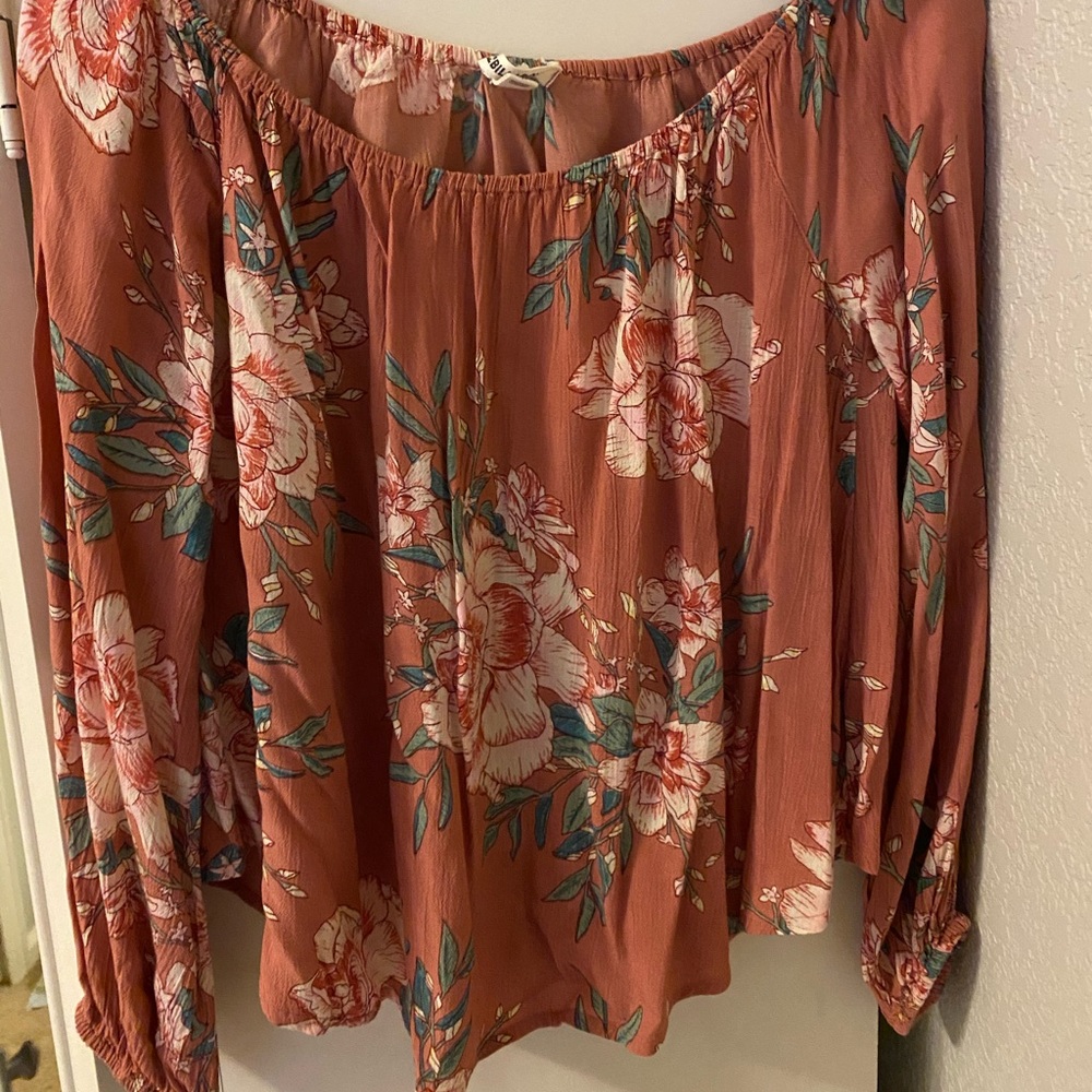 Billabong off the shoulder shirt